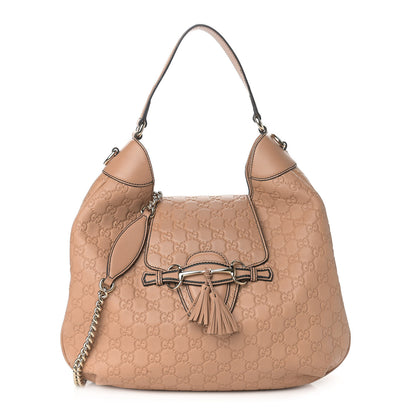 Gucci Soft Guccissima Medium Emily Hobo Camelia 1 of 13