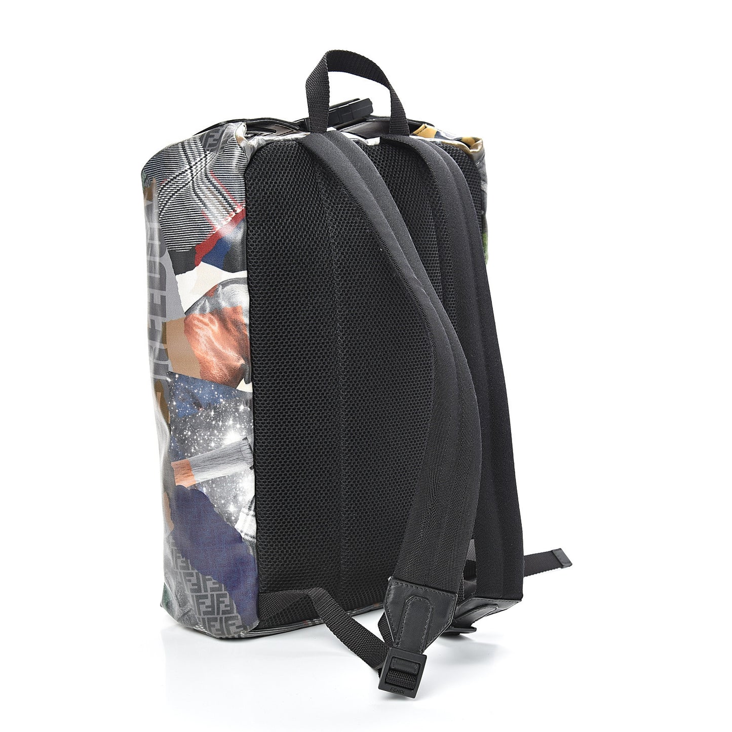 Canvas Remix Cross Strap Backpack Multicolor Black
