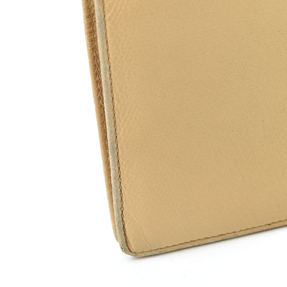 Chanel Grained Calfskin CC Button Yen Wallet Beige 19 of 19