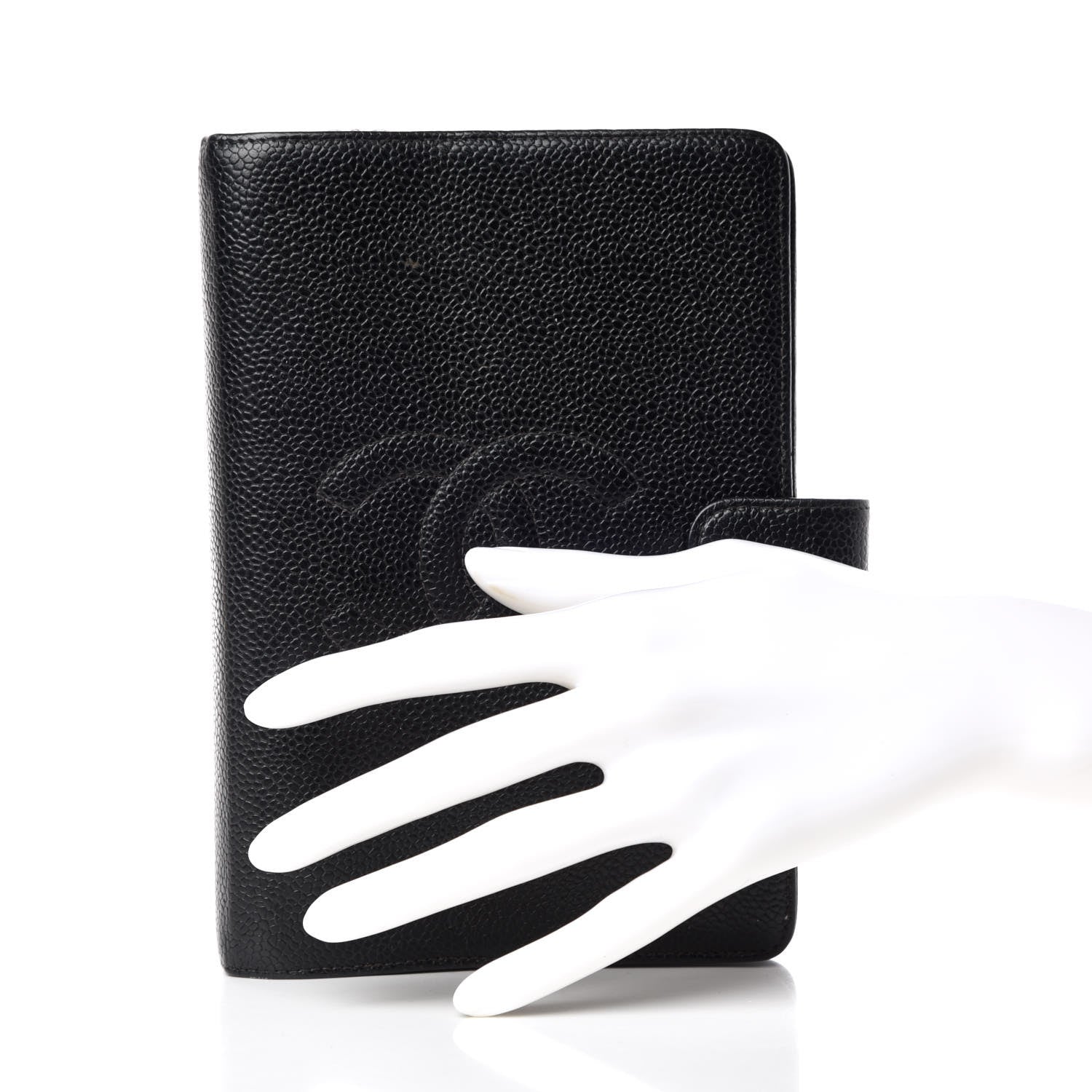 Chanel Caviar CC Medium Ring Agenda Planner Black 2 of 12