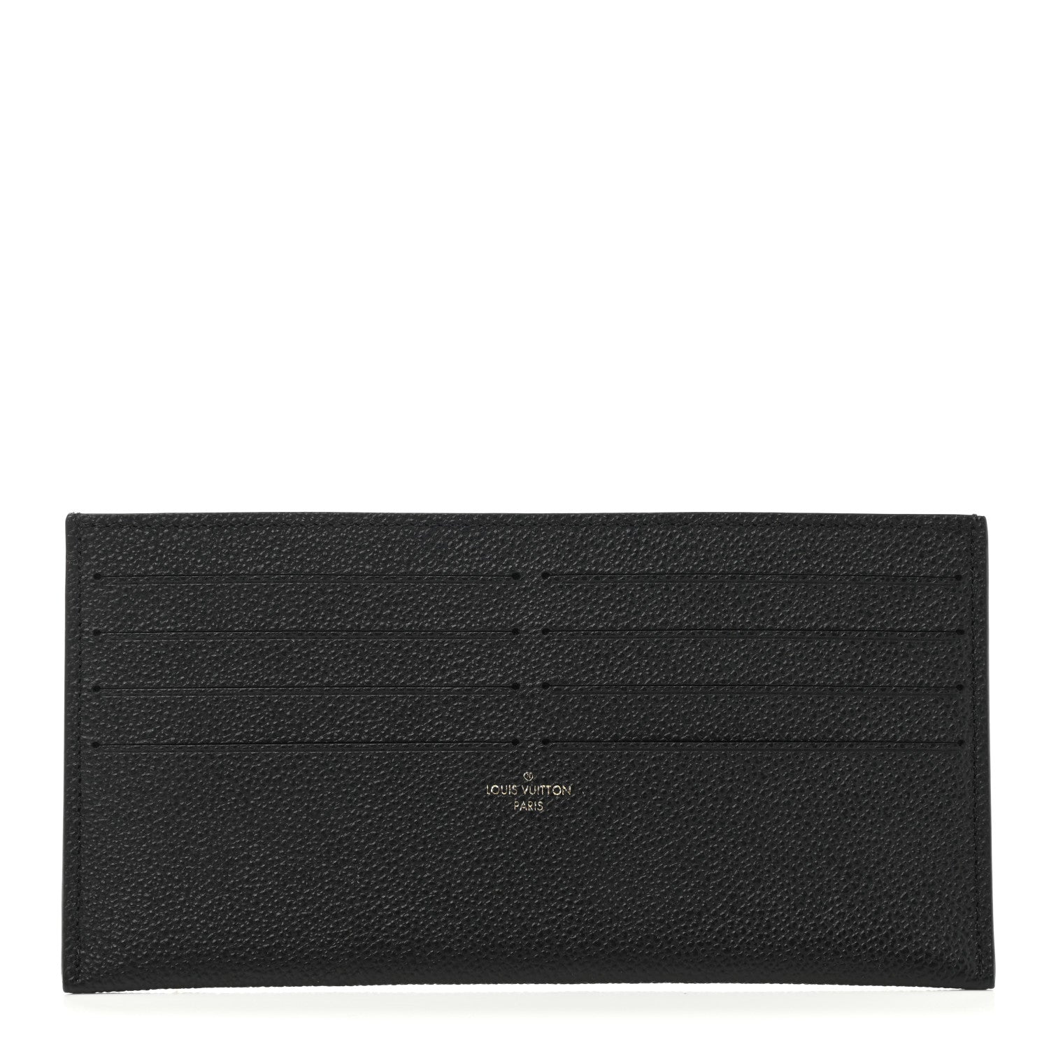 Louis Vuitton Calfskin Felicie Chain Wallet Card Holder Insert Black 1 of 6