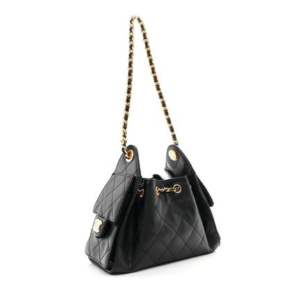 Chanel Caviar Quilted Mini Chanel 25 Handbag Black 3 of 11