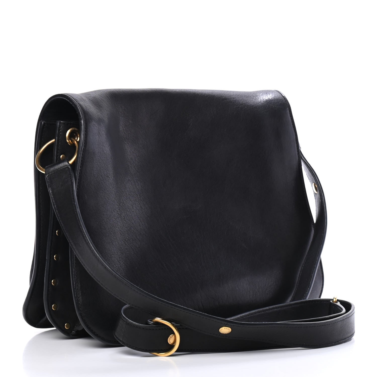 Saint Laurent Lambskin Amalia Flap Shoulder Bag Black 2 of 4