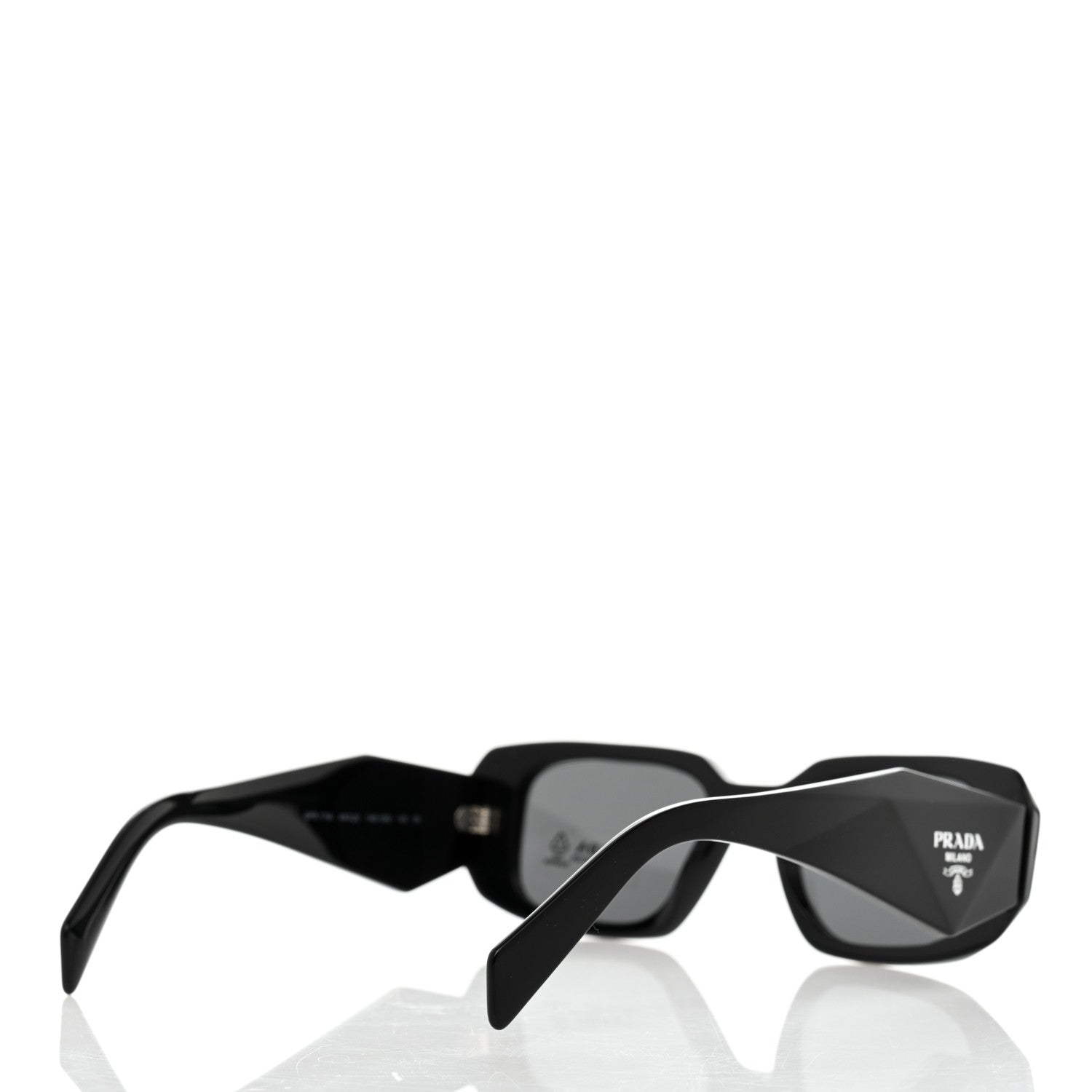 Prada Acetate Symbole Sunglasses SPR 17W Black 4 of 8