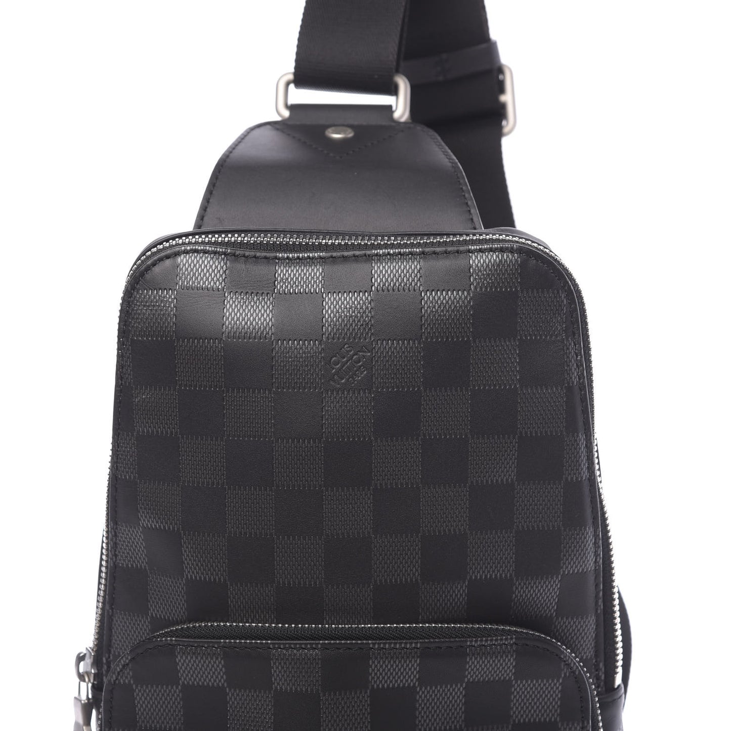 Damier Infini Avenue Sling Bag Onyx Silver