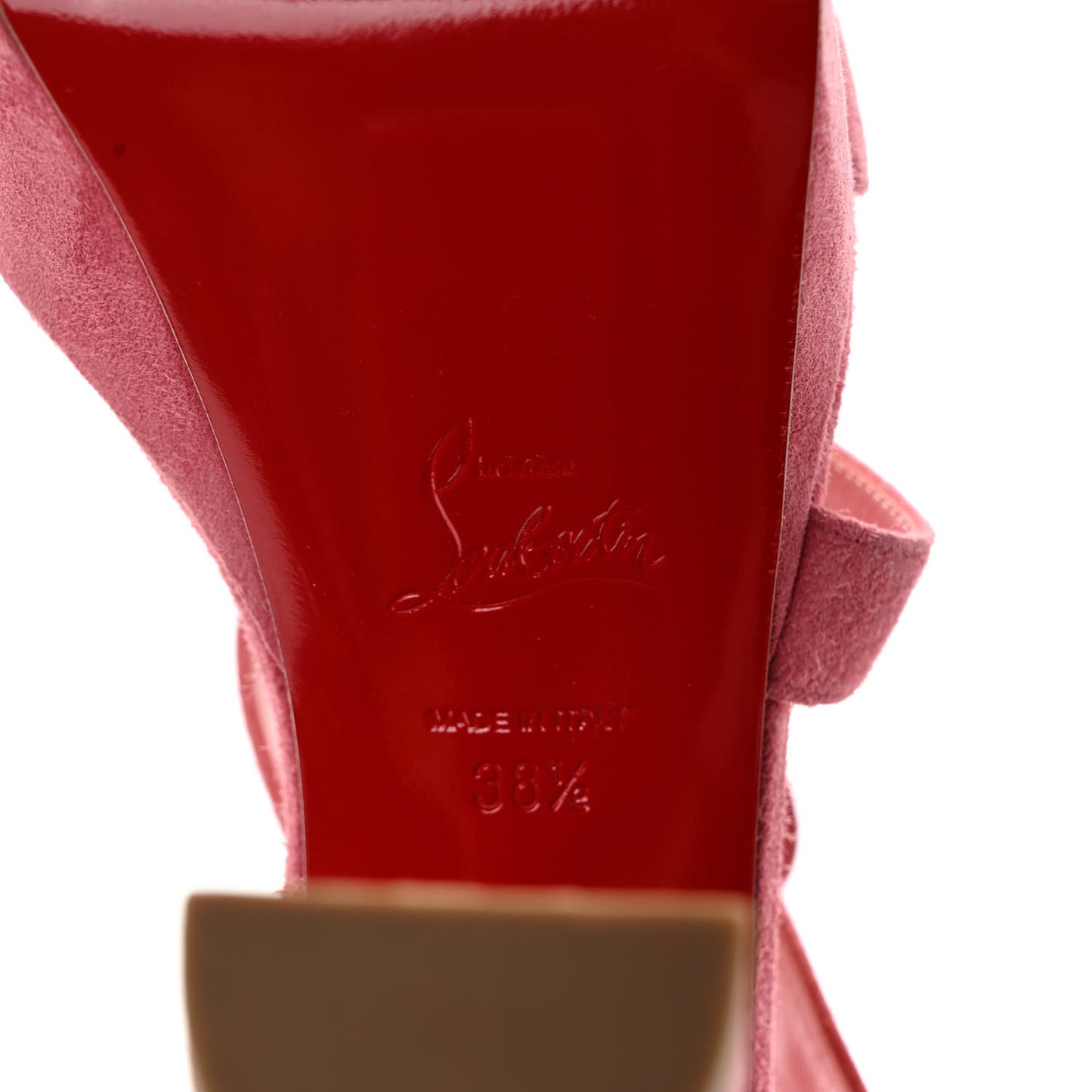 Veau Velours Selima Alta 130 Sandals 38.5 Rose Paris