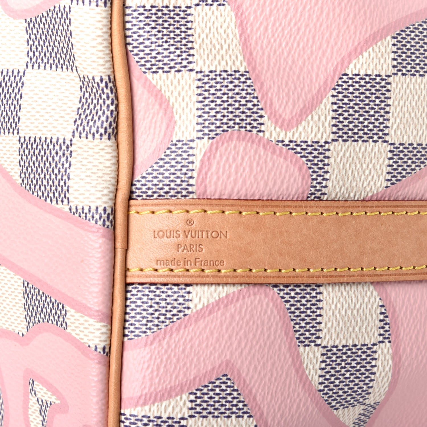 Louis Vuitton Damier Azur Tahitienne Speedy Bandouliere 30 Rose Ballerine 11 of 22