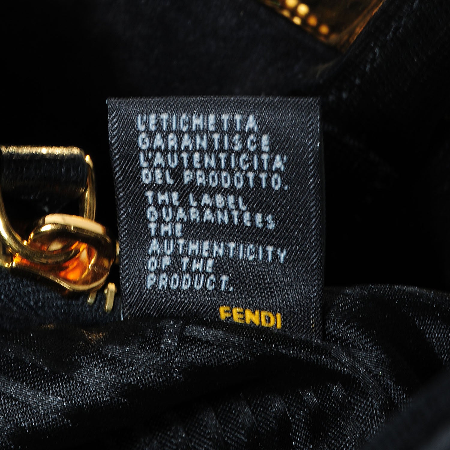 Fendi Vitello Elite Medium 2Jours Tote Black 9 of 9