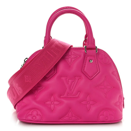 Louis Vuitton Calfskin Bubblegram Alma BB Rose Miami 1 of 9