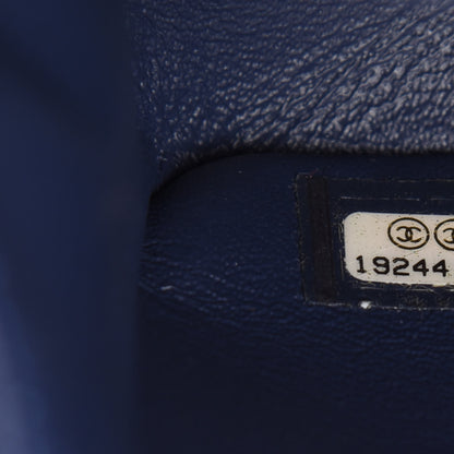 Chanel Tweed Denim Medium Boy Flap Dark Blue 9 of 10