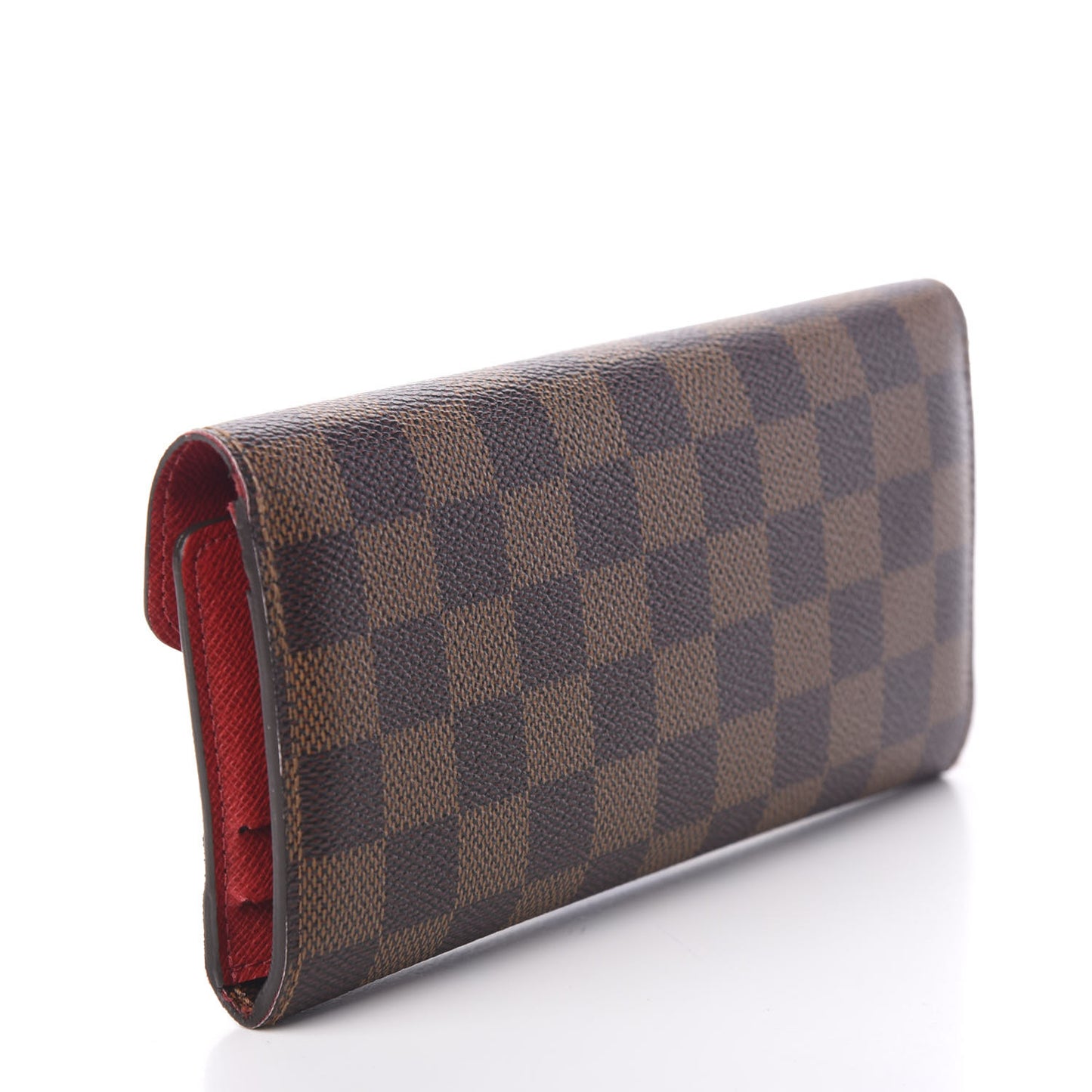 Damier Ebene Josephine Wallet Red