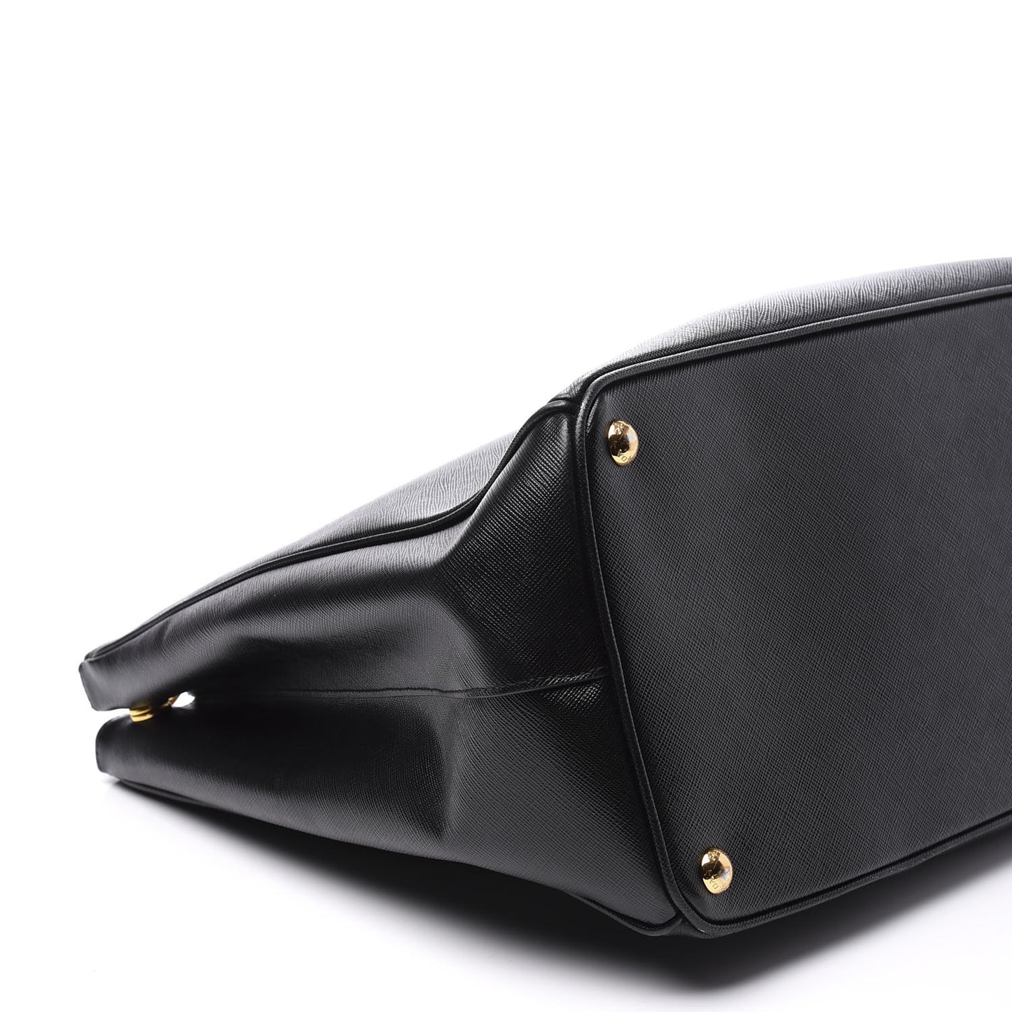 Saffiano Large Galleria Double Zip Tote Black
