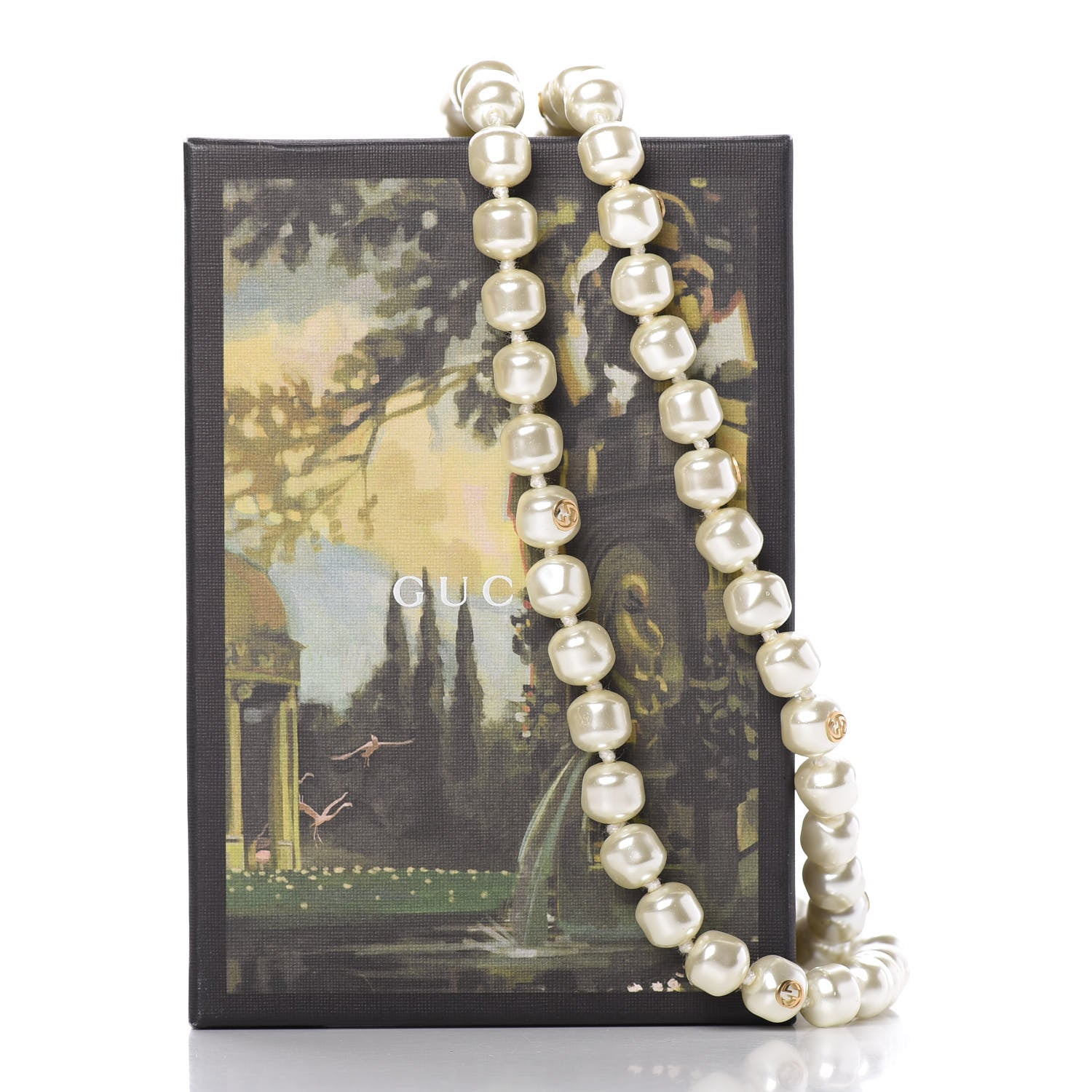 Gucci Pearl GG Sylvie Long Necklace 7 of 7