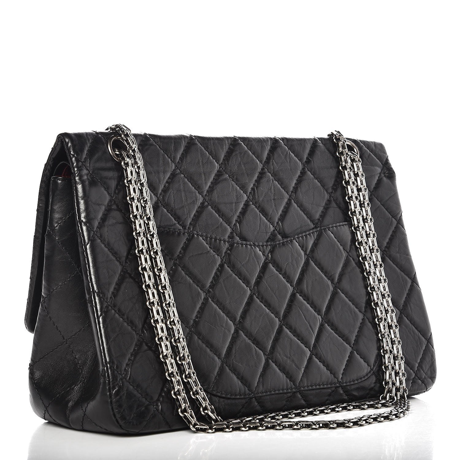 Chanel Aged Calfskin Quilted 2.55 Reissue 227 Flap Black 4 of 9