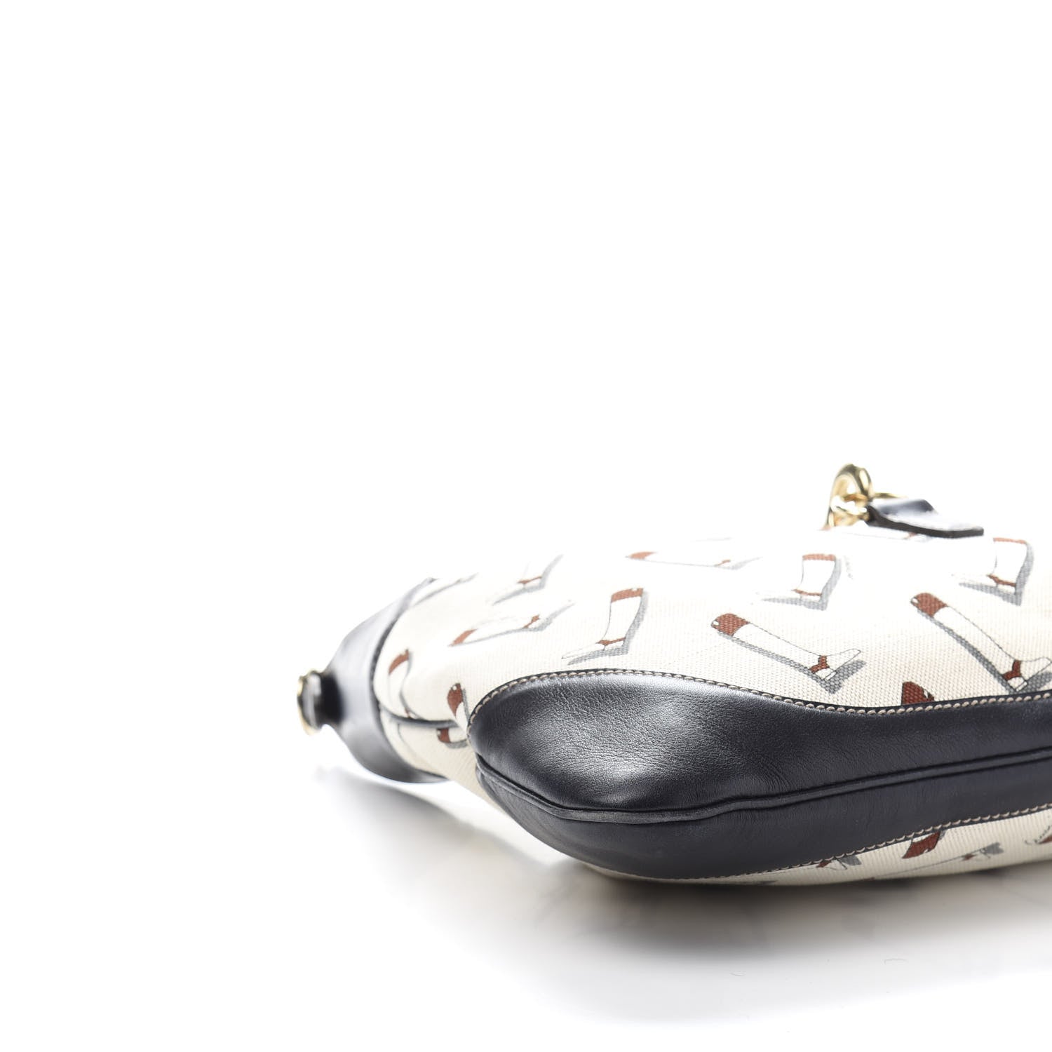 Gucci Canvas Boot Print Medium Jackie Hobo Navy 8 of 13
