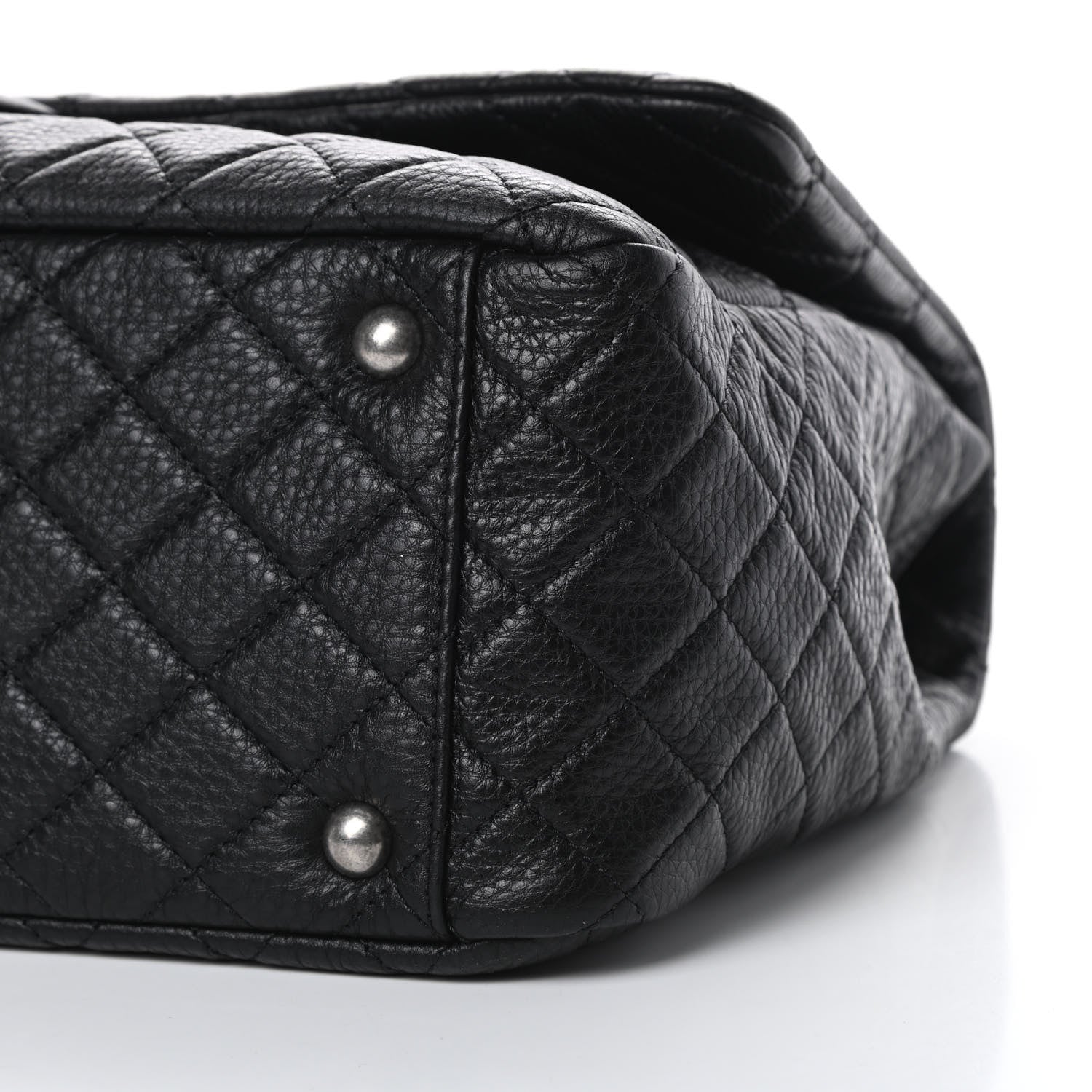 Chanel Calfskin Quilted XXL Travel Flap Bag Black 10 of 10