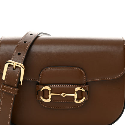 Gucci Azalea Calfskin Web Mini Horsebit 1955 Shoulder Bag Brown Sugar 8 of 14