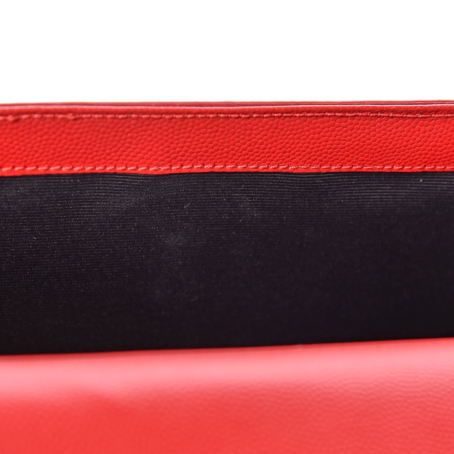 Saint Laurent Grain De Poudre Classic Monogram Kate Clutch New Red 9 of 11