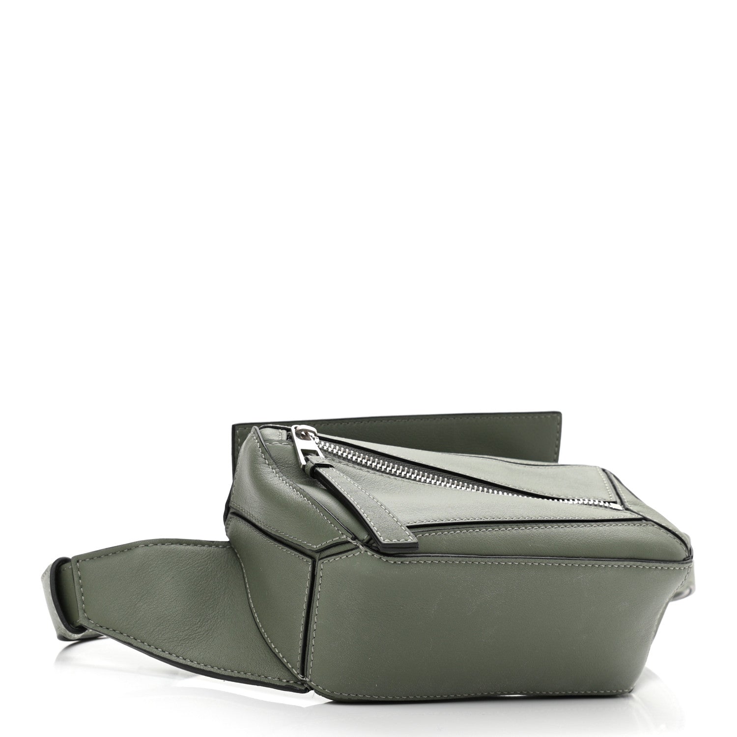 Loewe Calfskin Mini Puzzle Bumbag Dark Sage 4 of 12