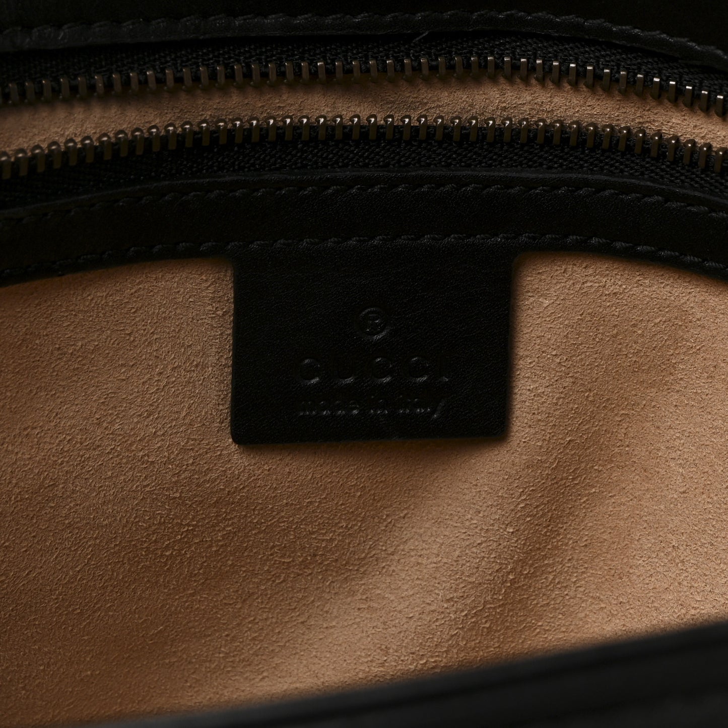 Calfskin Matelasse Small GG Marmont Shoulder Bag Black