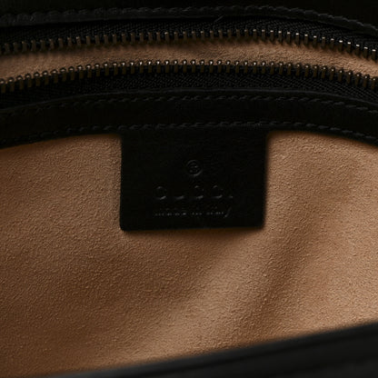Gucci Calfskin Matelasse Small GG Marmont Shoulder Bag Black 6 of 10
