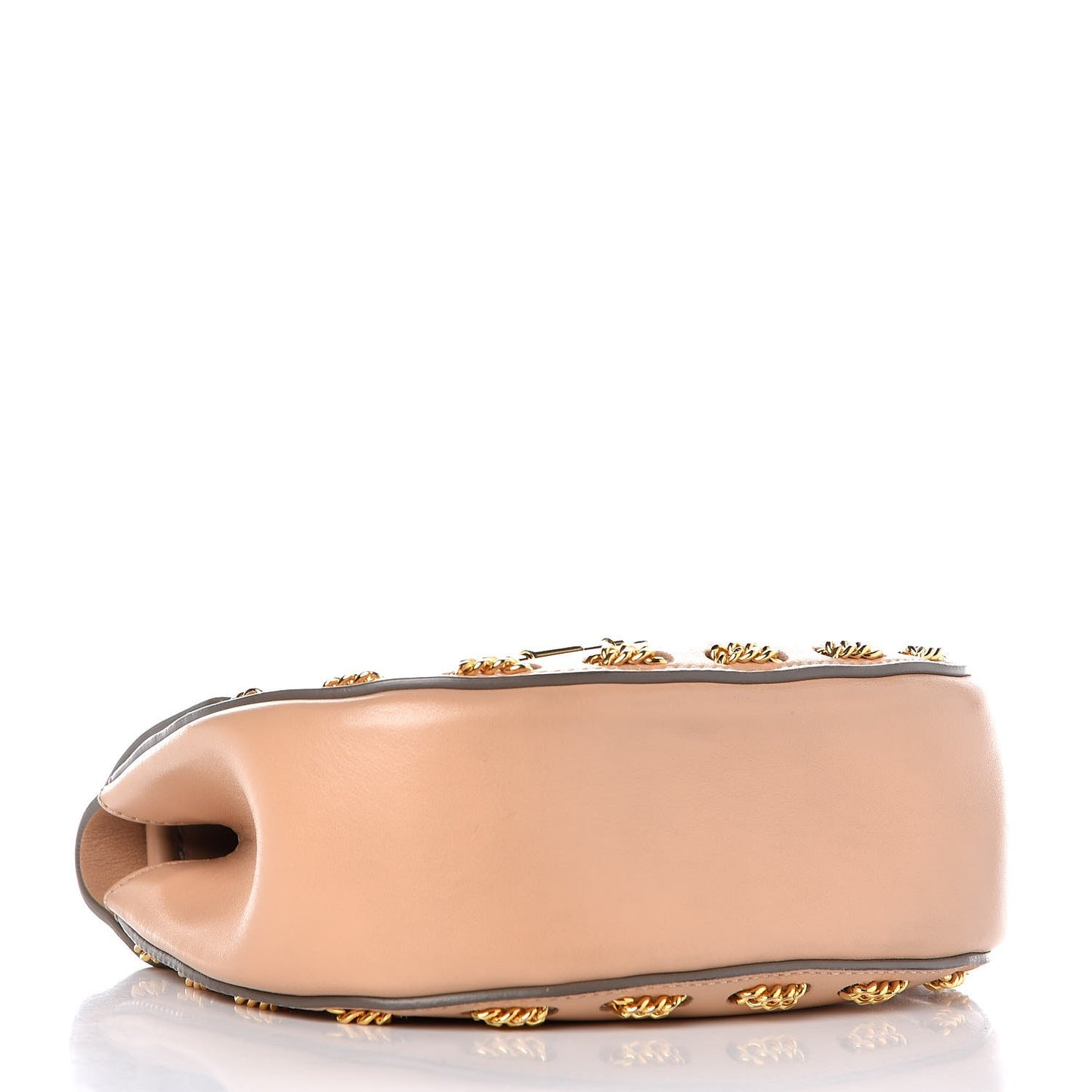 Calfskin Mini Drew Chain Shoulder Bag Blush Nude
