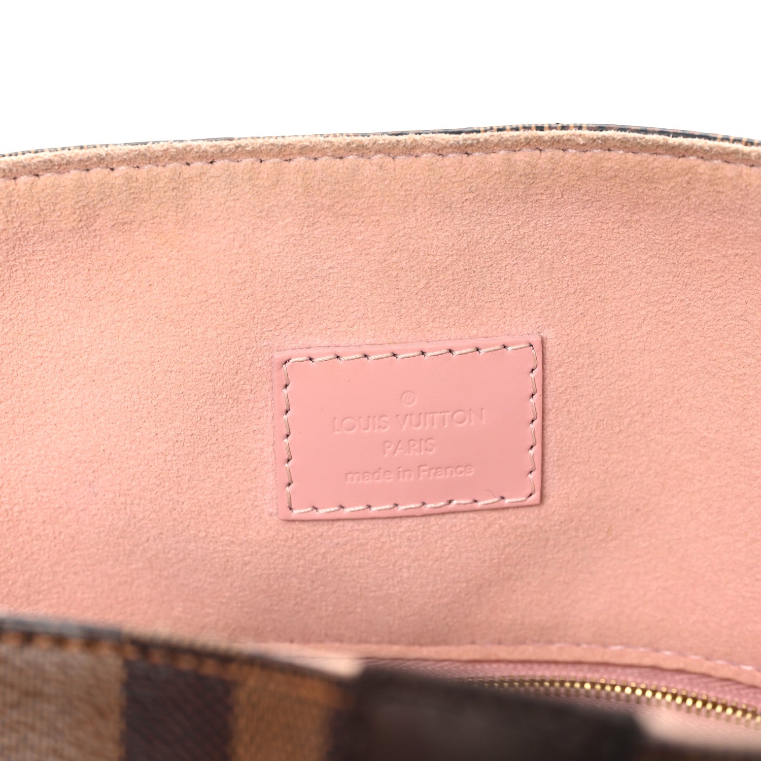 Louis Vuitton Damier Ebene Caissa Hobo Rose Ballerine 6 of 12
