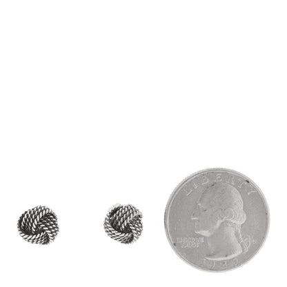 Tiffany Sterling Silver Twist Knot Earrings 2 of 7