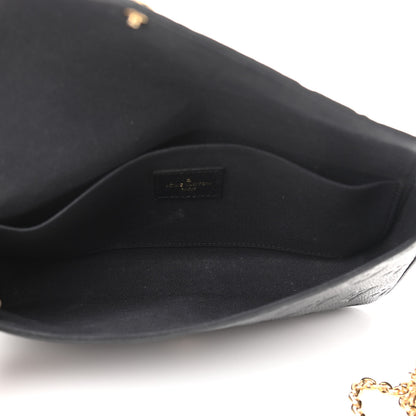 Louis Vuitton Empreinte Pochette Felicie Chain Wallet Black 6 of 12