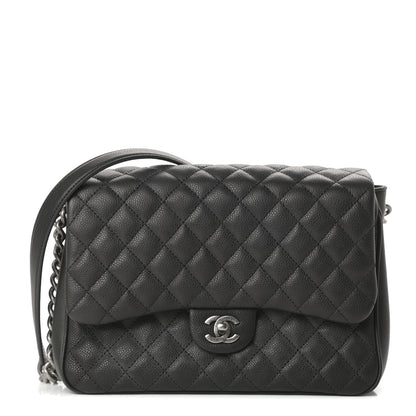 Chanel Caviar Quilted Medium Rock In Rome Single Flap Black 1 of 11