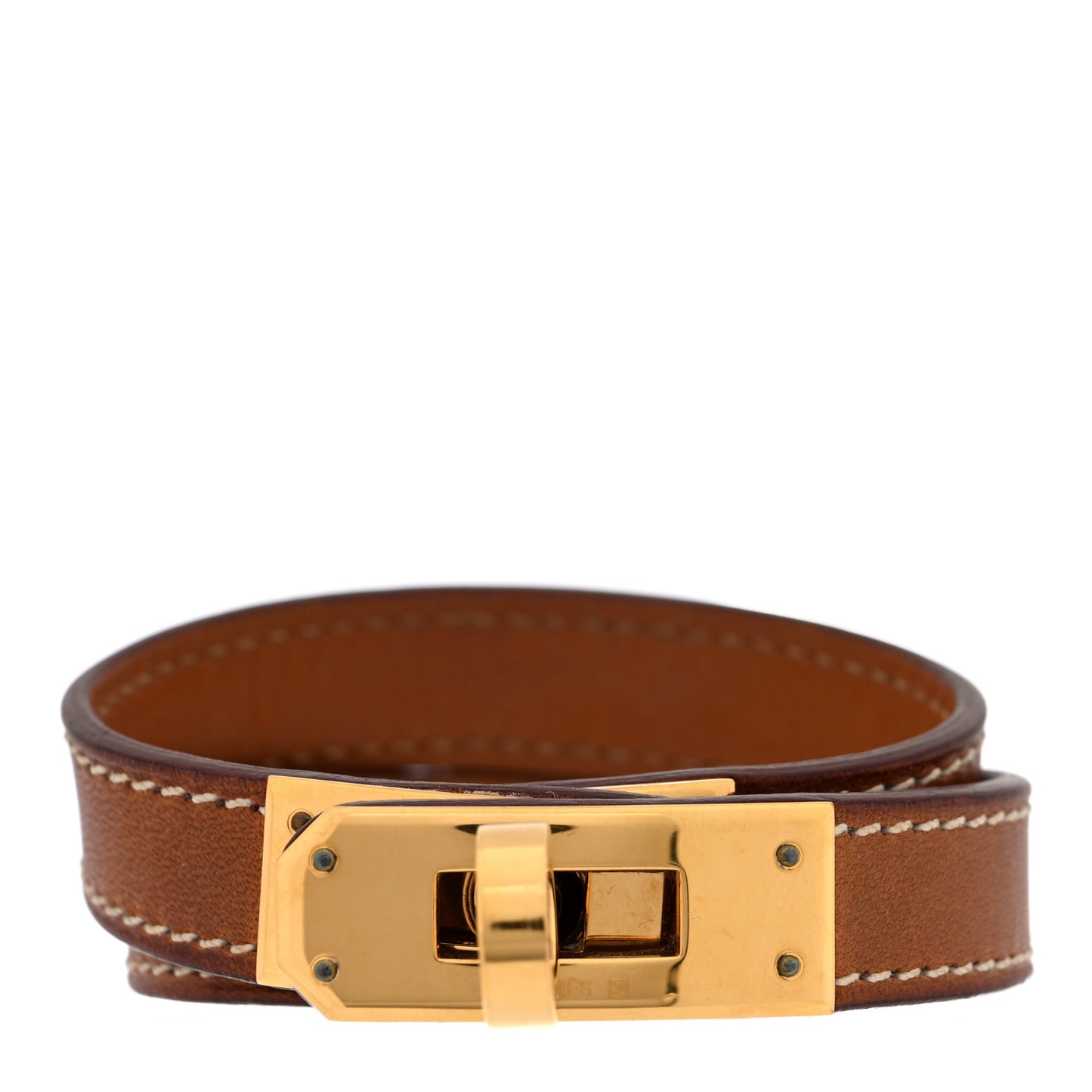 Barenia Kelly Double Tour Bracelet XS Fauve