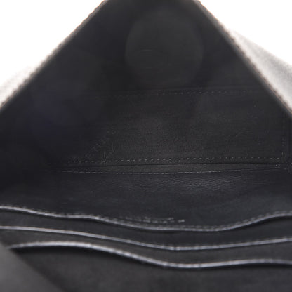 Burberry Grainy Calfskin Embossed Small Messenger Black 5 of 12