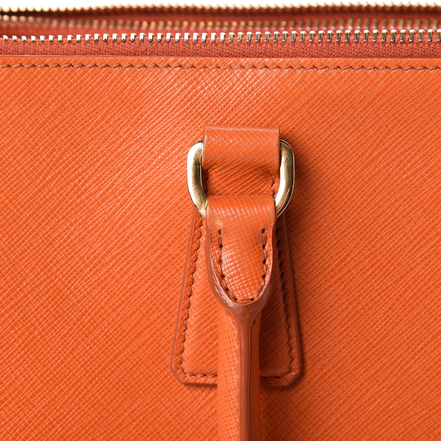 Prada Saffiano Medium Galleria Double Zip Tote Papaya 11 of 23