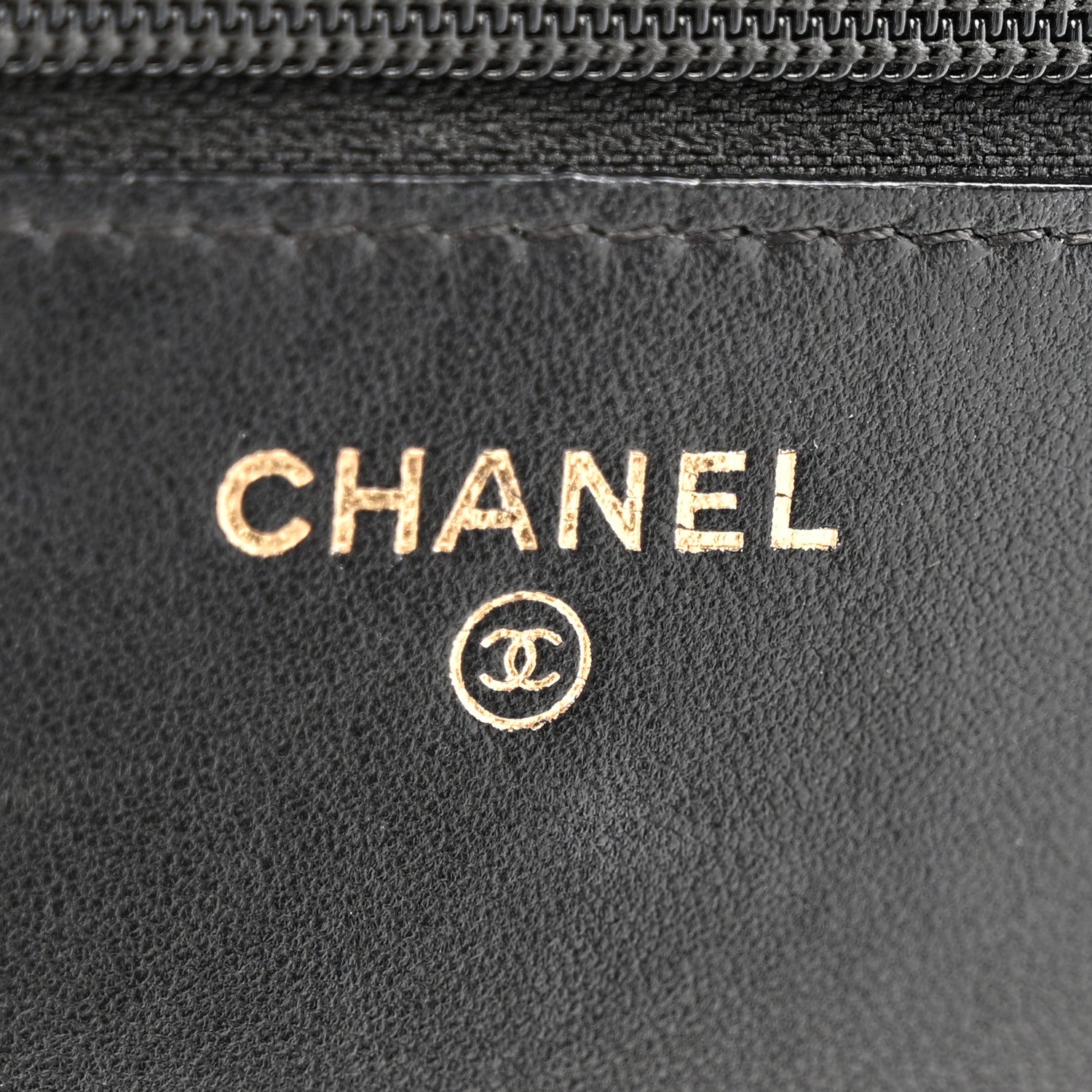 Chanel Lambskin Chevron Quilted Trendy CC Wallet On Chain WOC Black 6 of 15
