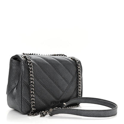 Bulgari Diamond Goatskin Matelasse Mini Serpenti Cabochon Crossbody Charcoal 3 of 9
