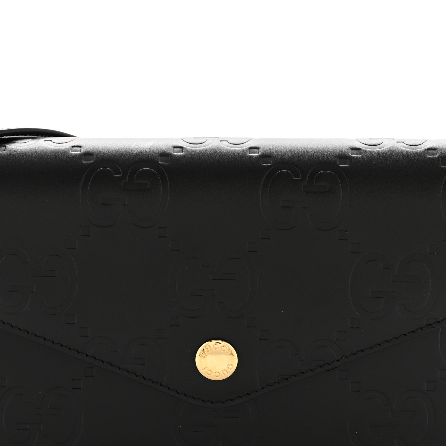 Gucci Gilbert Calfskin GG Super Mini Shoulder Bag Black 8 of 13