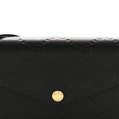 Gucci Gilbert Calfskin GG Super Mini Shoulder Bag Black 8 of 13
