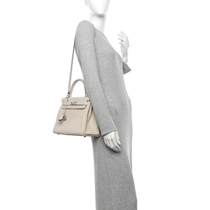 Hermes Togo Kelly Retourne 28 Mushroom 2 of 11