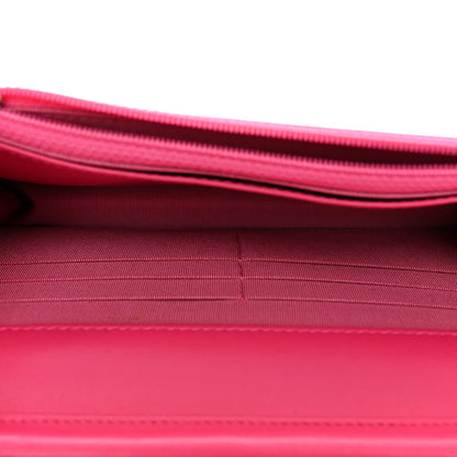 Chanel Lambskin Quilted Wallet On Chain WOC Pink 5 of 11