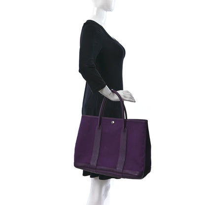 Hermes Toile Negonda Garden Party Tote 36 MM Cassis 2 of 11