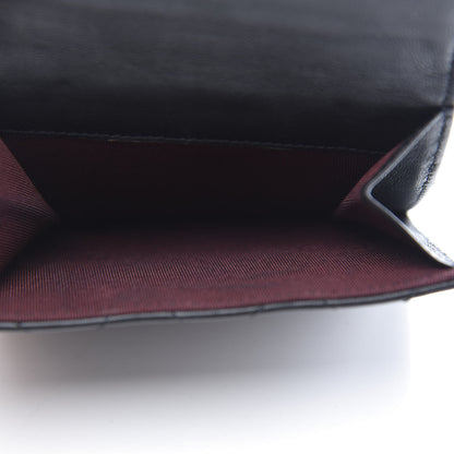 Chanel Lambskin Quilted Compact French Flap Wallet Black 6 of 11
