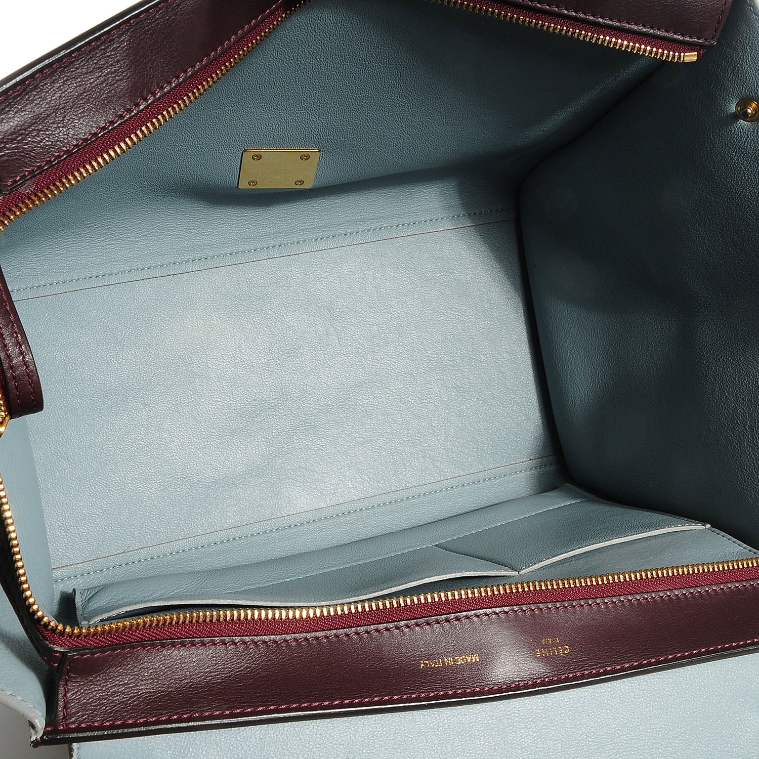 Celine Calfskin Suede Medium Trapeze Grey 5 of 10