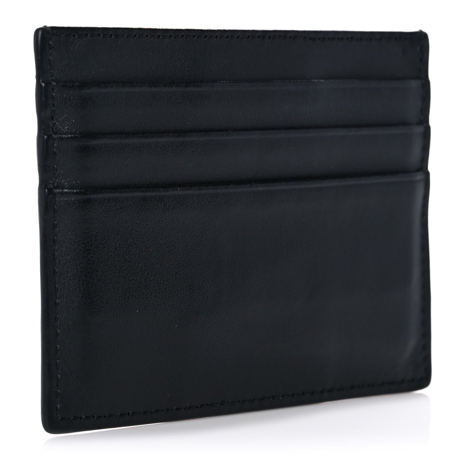 Fendi Vitello Grace FF 1974 Embossed Card Holder Black 3 of 10