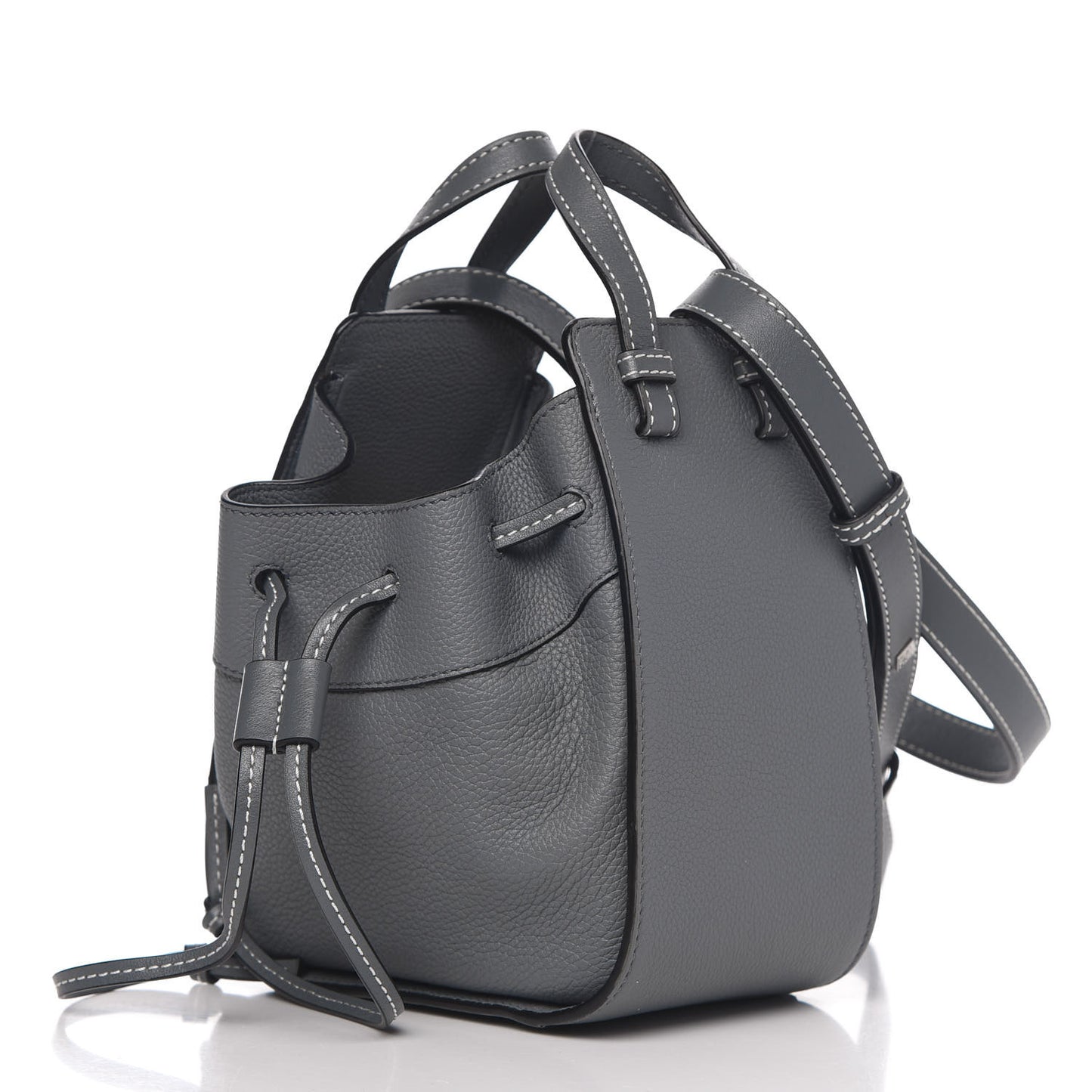 Calfskin Mini Hammock Shoulder Bag Anthracite