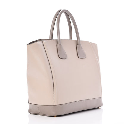 Prada Saffiano Bi-Color Tote Pomice Argilla 3 of 8
