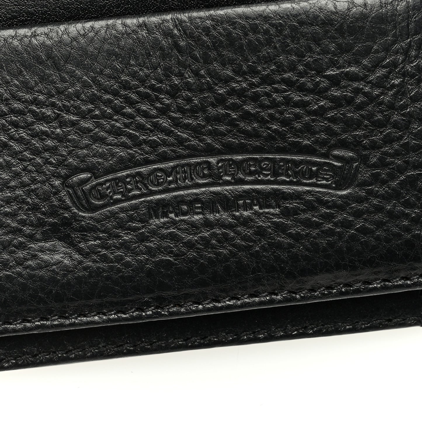 Grained Calfskin Dagger Long Wallet Black