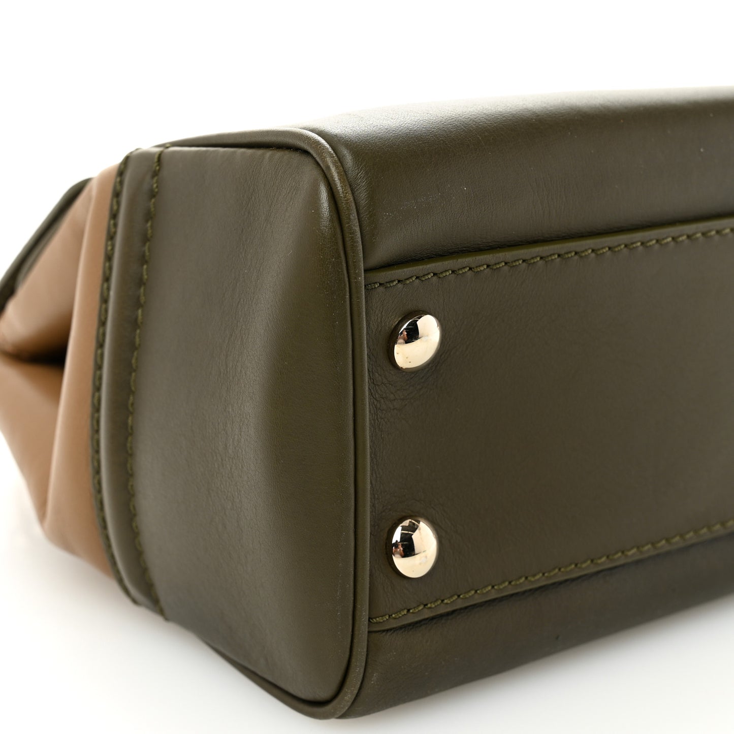 Calfskin Medium Palazzo Empire Bag Army Black Neutral