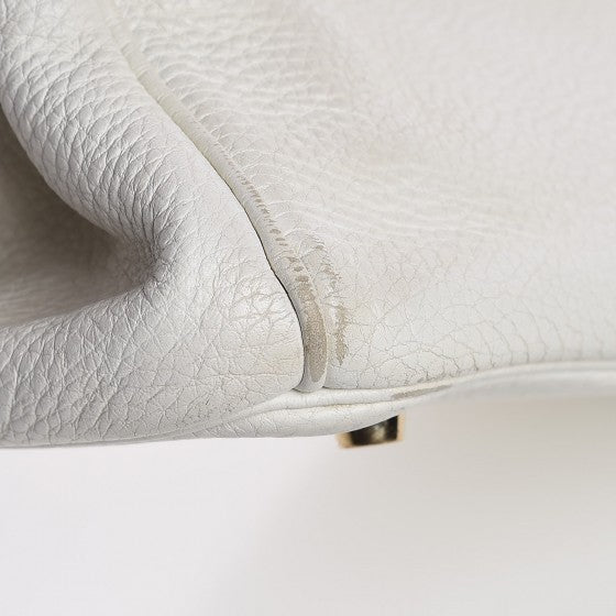 Taurillon Clemence Birkin 30 White