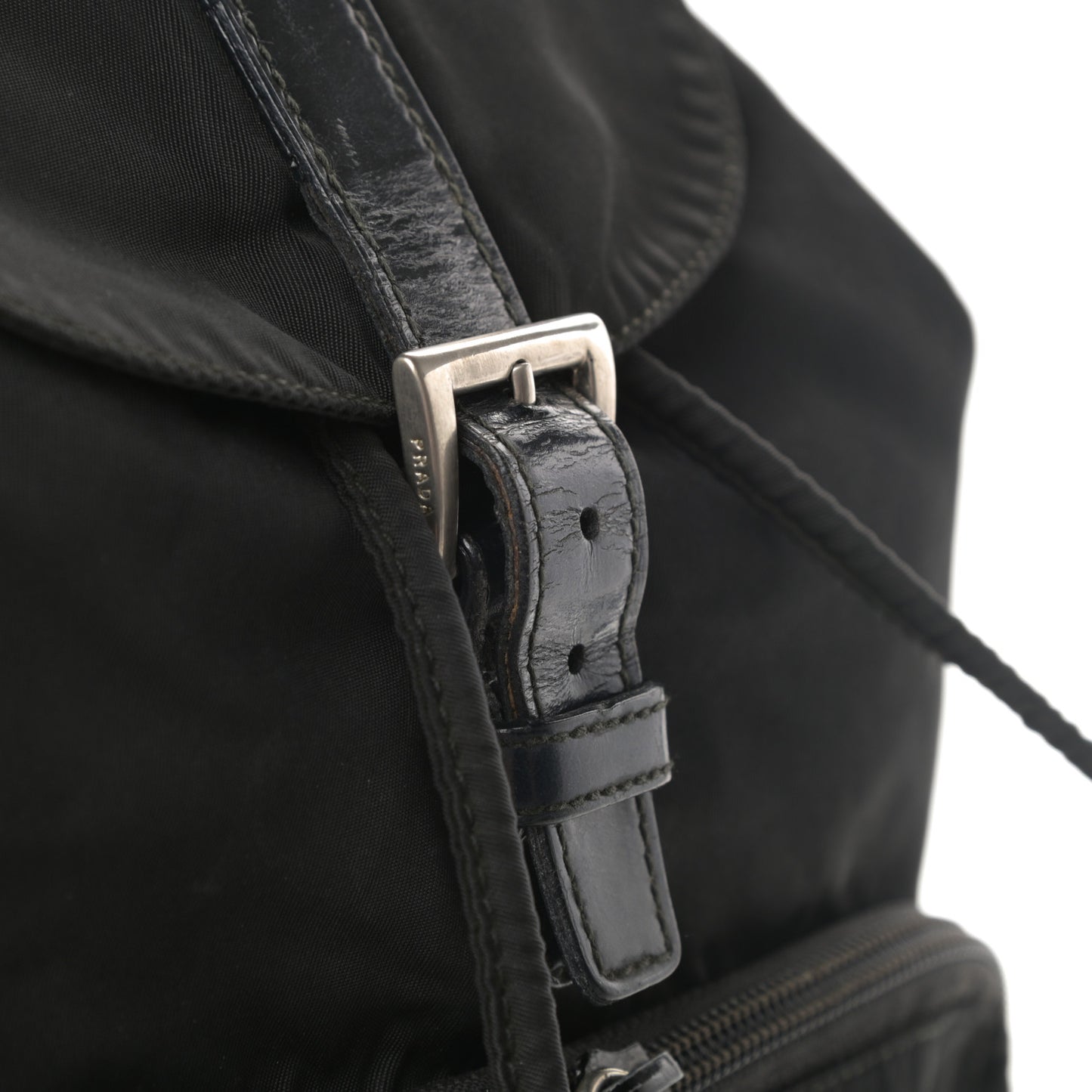 Tessuto Nylon Vela Cinch Backpack Black