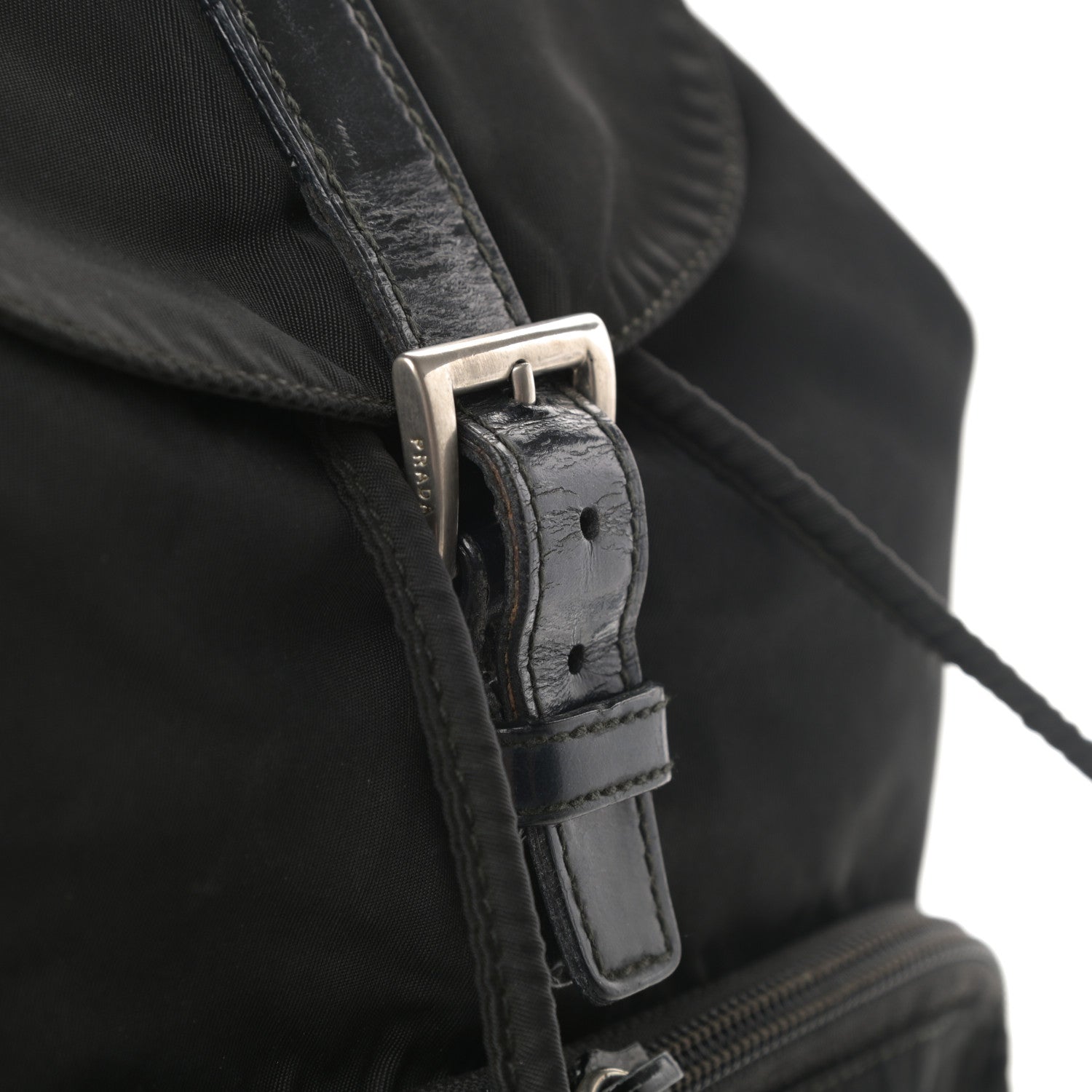 Prada Tessuto Nylon Vela Cinch Backpack Black 11 of 11